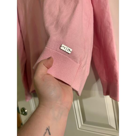 PUMA X ARNOLD PALMER MEN'S KING'S CARDIGAN (PINK) SIZE XXL - Picture 4 of 7